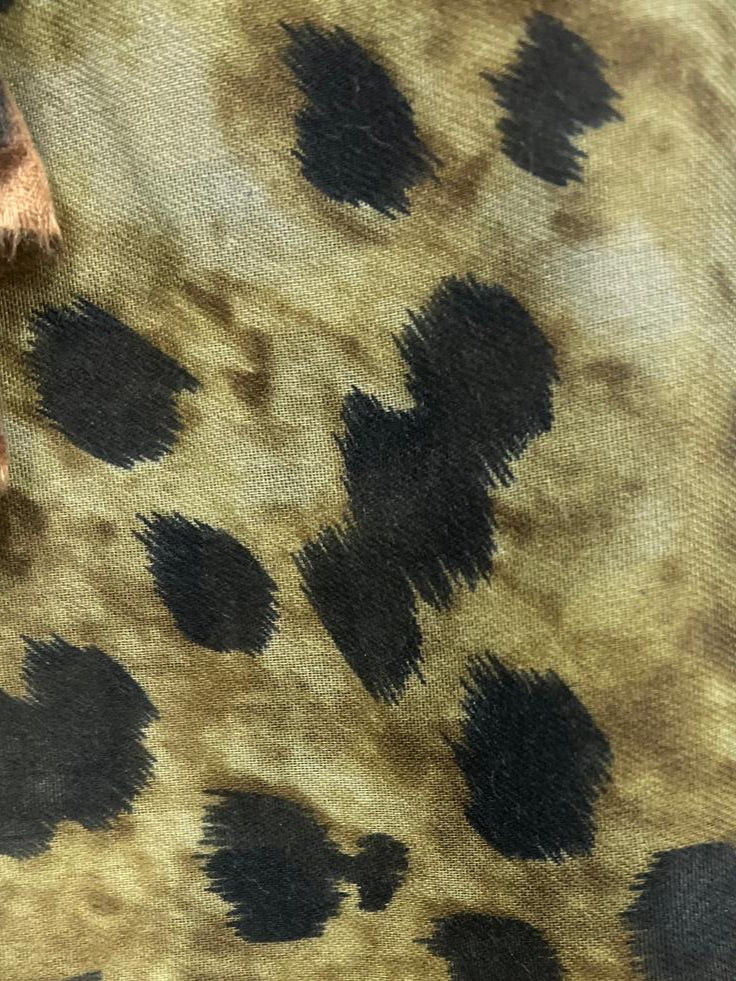 Fulard Leopardo Verde