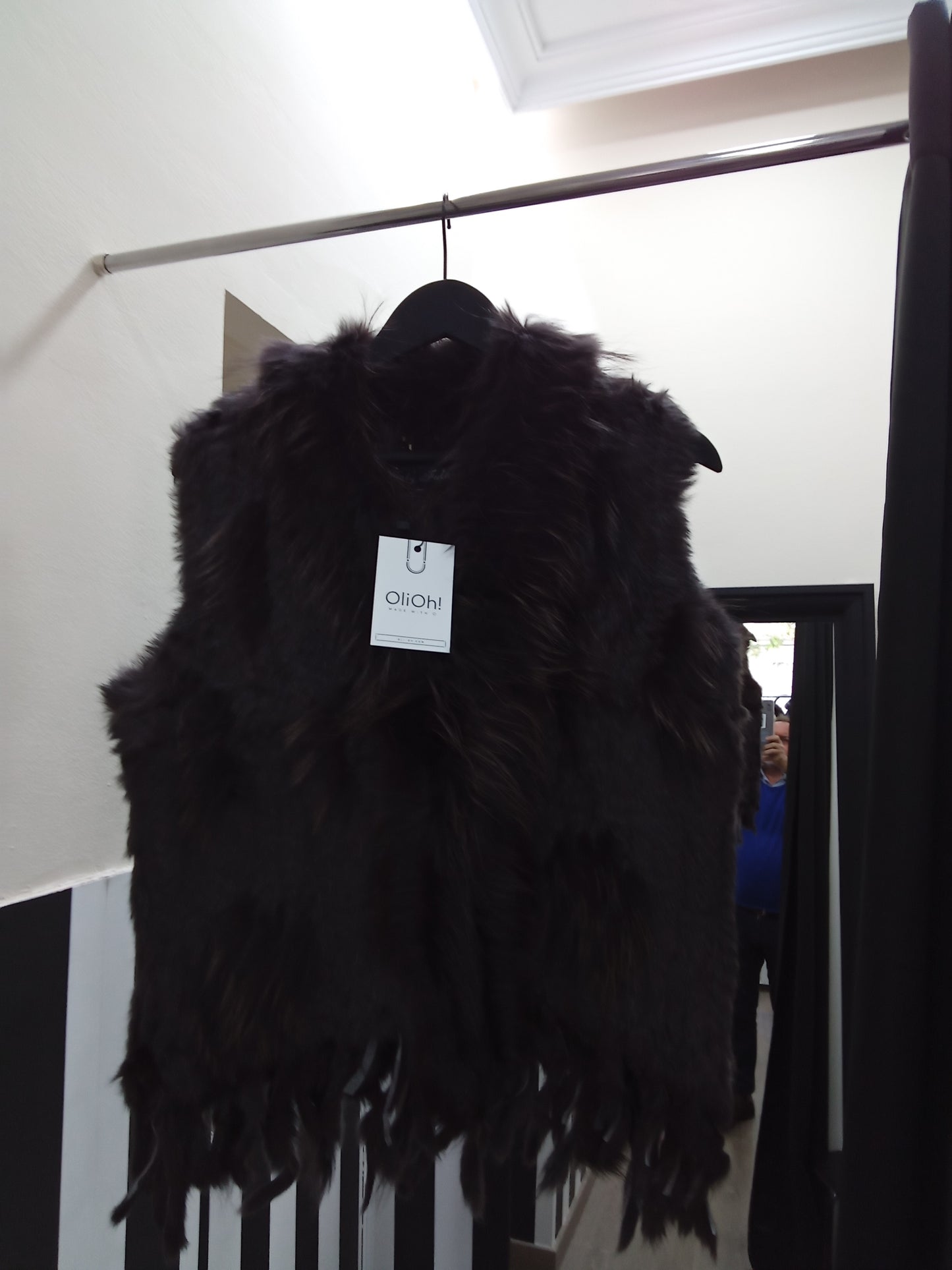 Chaleco piel natural