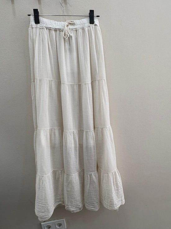 Falda boho lisa