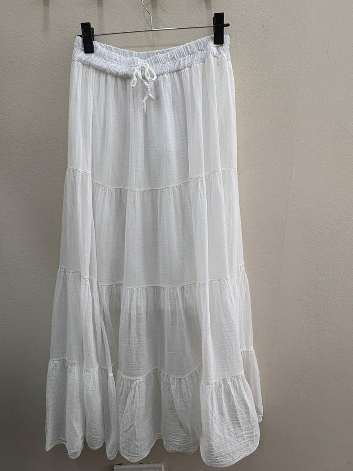 Falda boho lisa