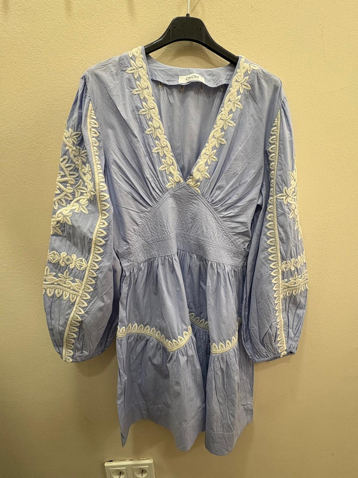 vestido azul india