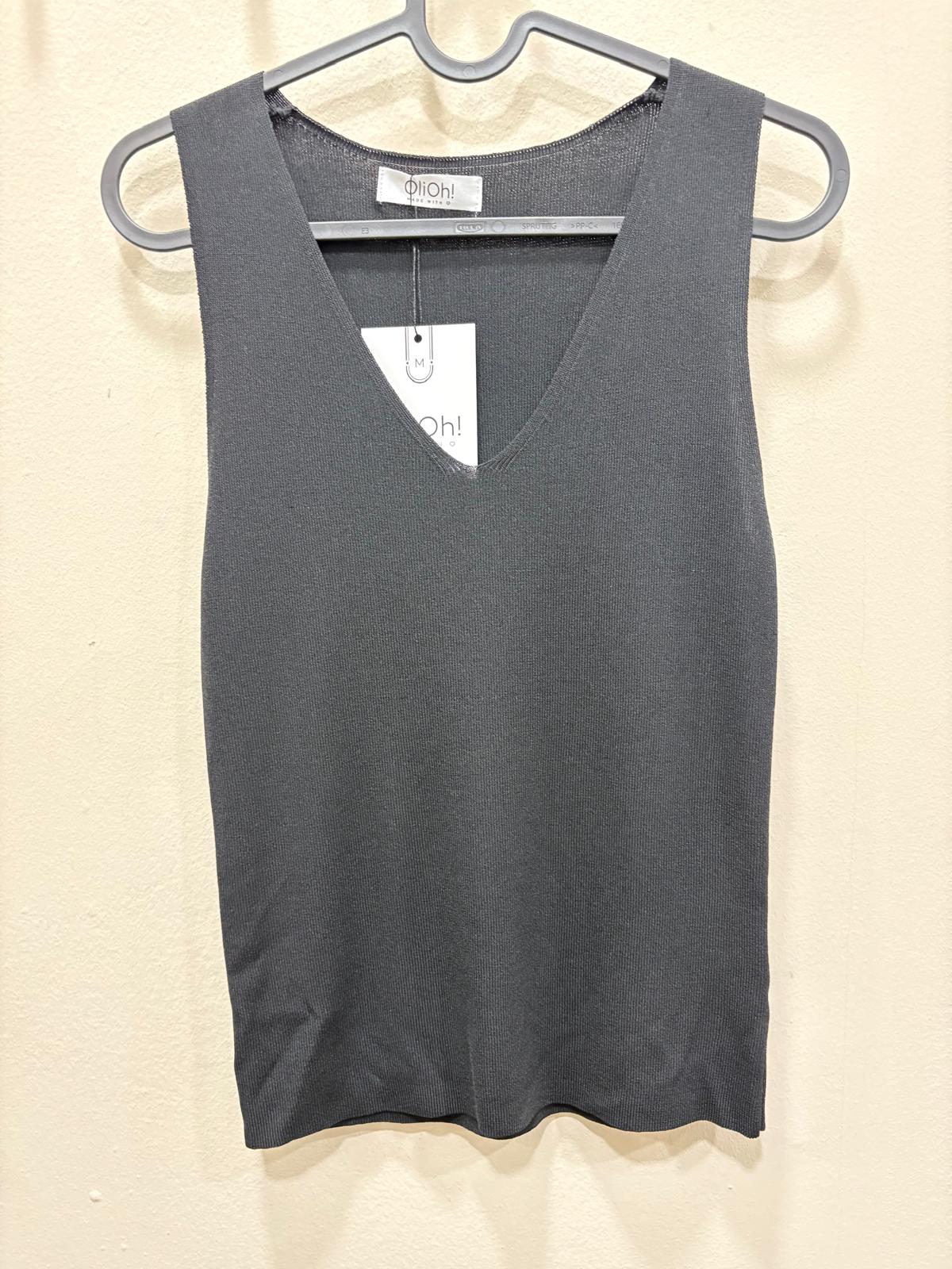 jersey cuello pico sin mangas