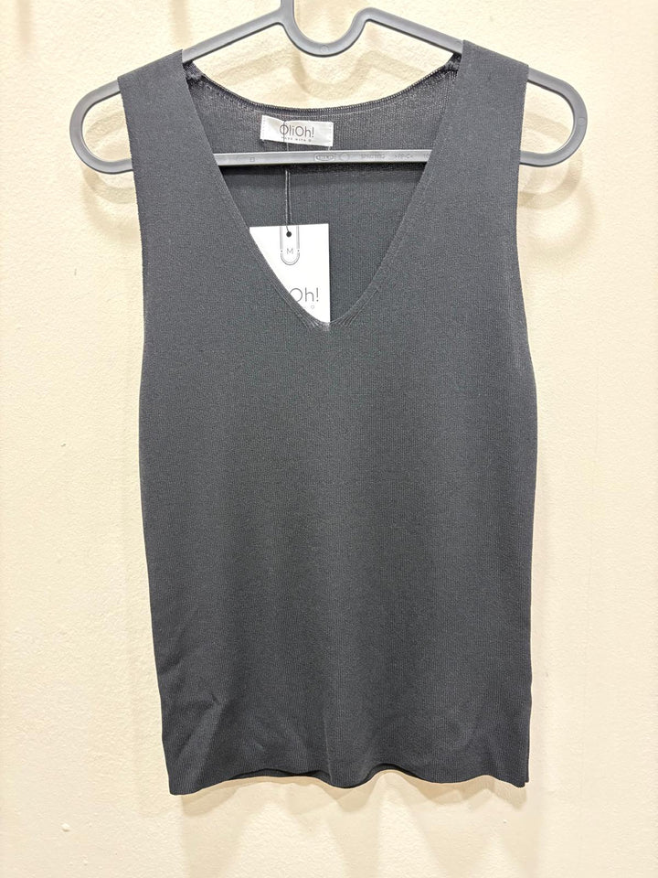 jersey cuello pico sin mangas