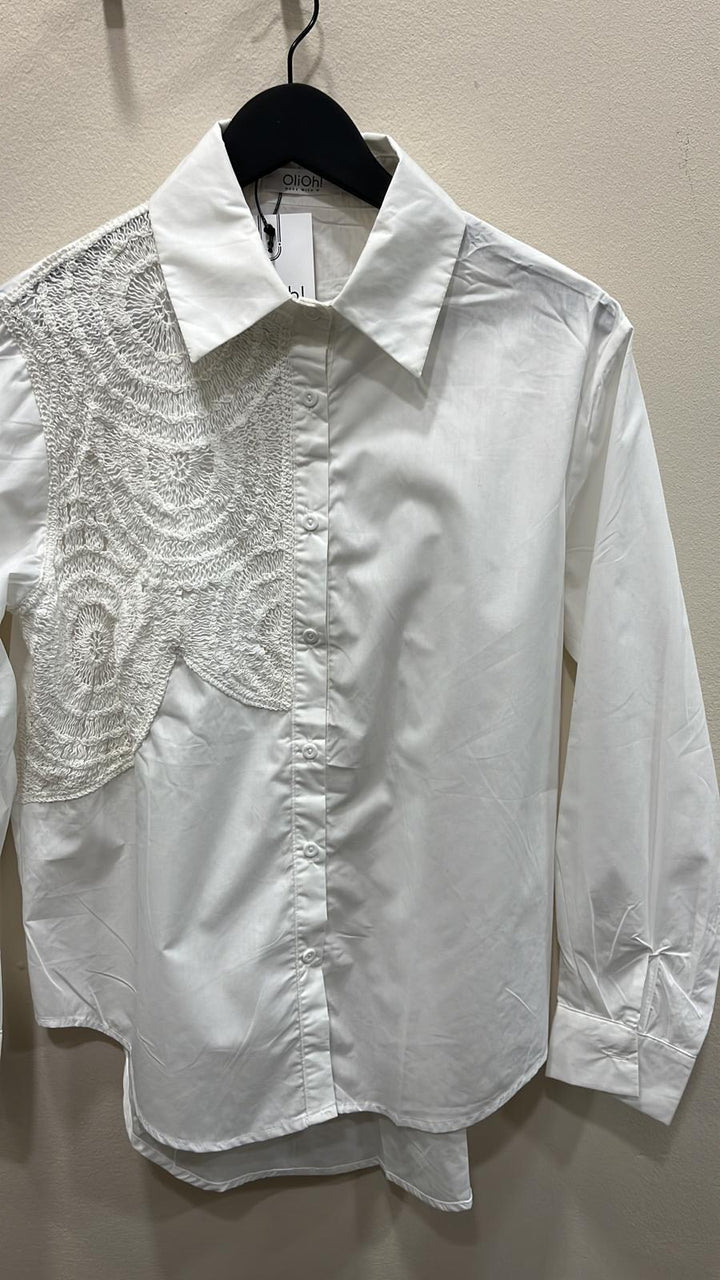 Camisa Bordada Blanca