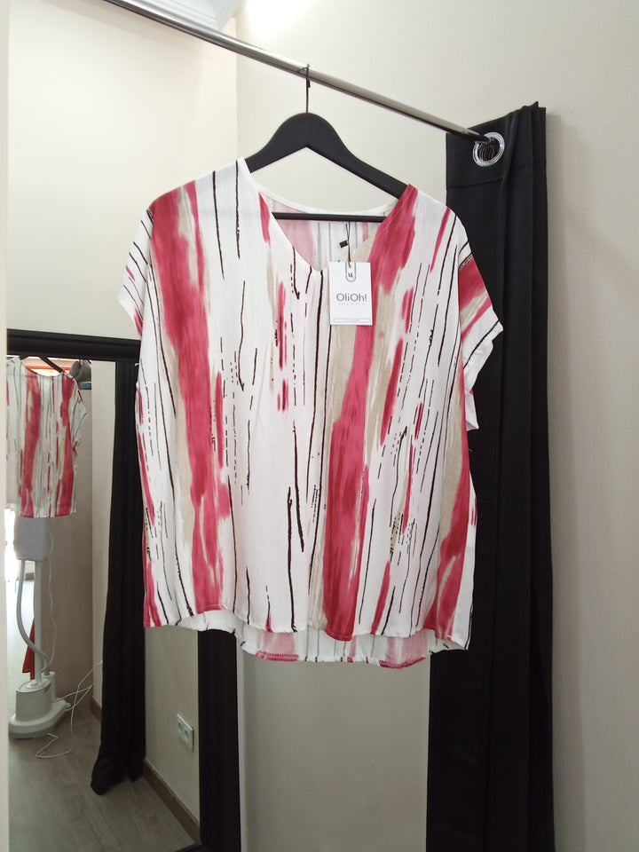 Blusa fantasía multicolor