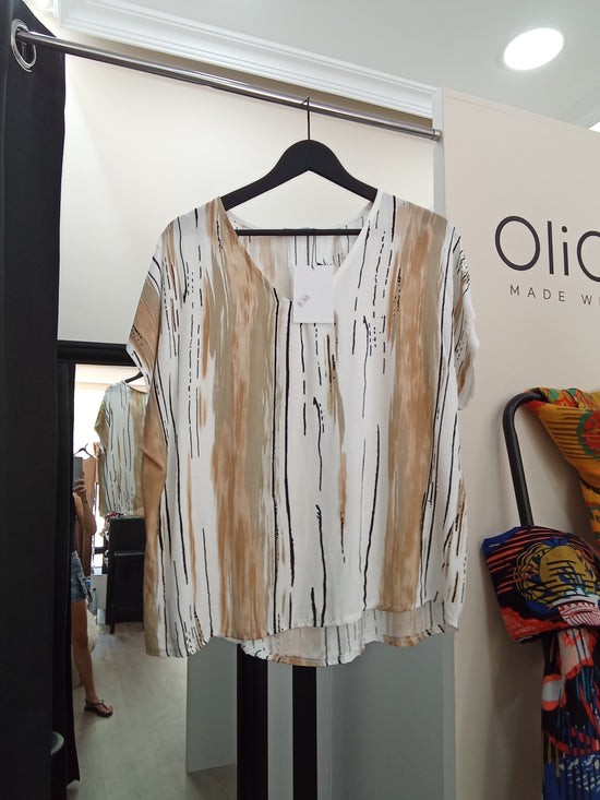 Blusa fantasía multicolor