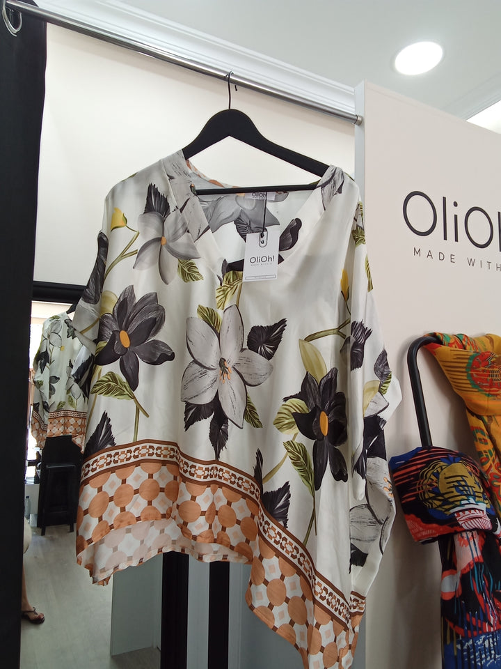 Blusa flor de loto