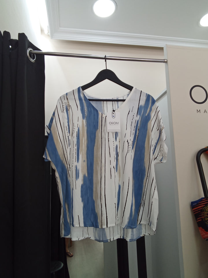 Blusa fantasía multicolor