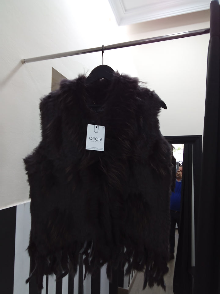 Chaleco piel natural