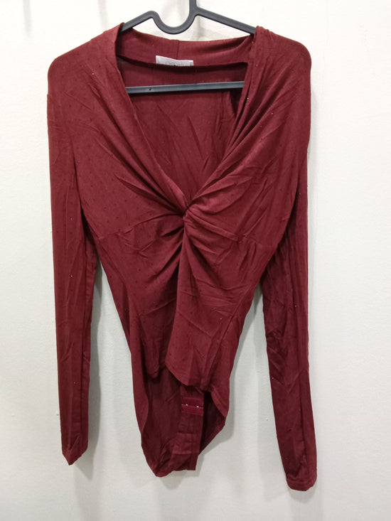 Body burdeos brillos